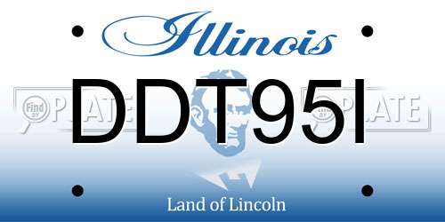 DDT95I Illinois License Plate