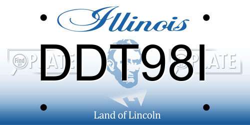 DDT98I Illinois License Plate
