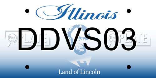 DDVS03 Illinois License Plate