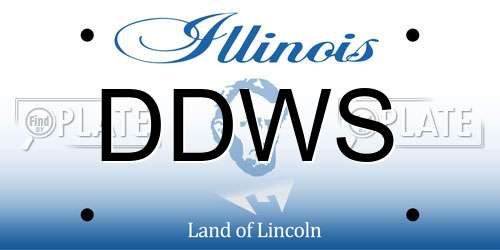 DDWS Illinois License Plate