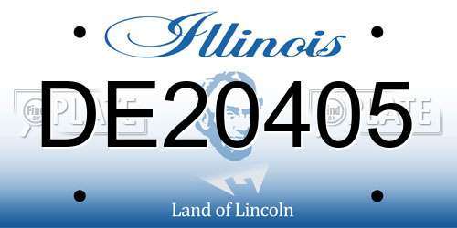DE20405 Illinois License Plate