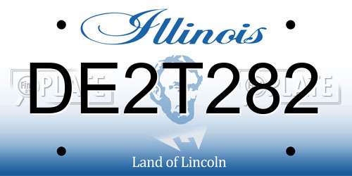 DE2T282 Illinois License Plate