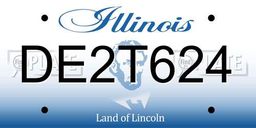 DE2T624 Illinois License Plate