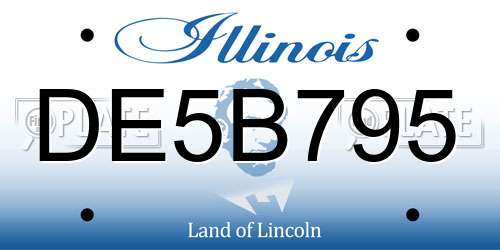 DE5B795 Illinois License Plate