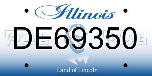 DE69350 Illinois License Plate