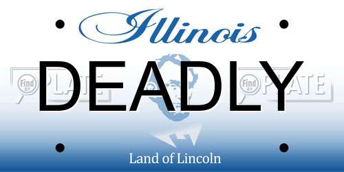 DEADLY Illinois License Plate