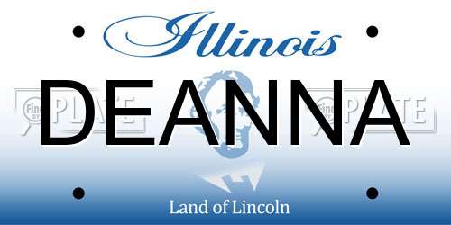 DEANNA Illinois License Plate