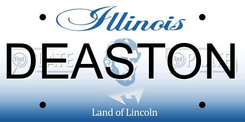 DEASTON Illinois License Plate