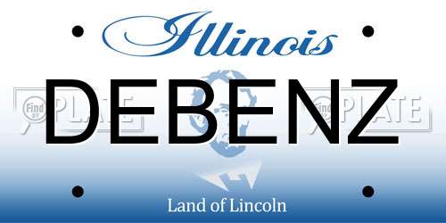 DEBENZ Illinois License Plate