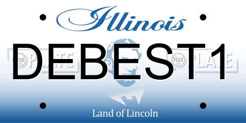 DEBEST1 Illinois License Plate
