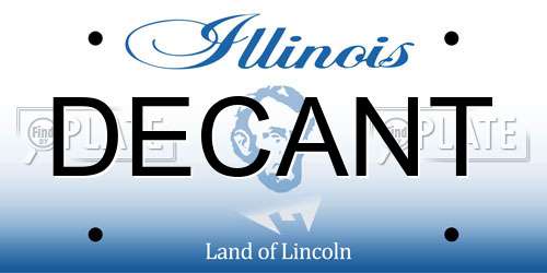 DECANT Illinois License Plate