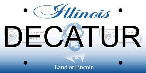 DECATUR Illinois License Plate