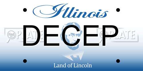 DECEP Illinois License Plate