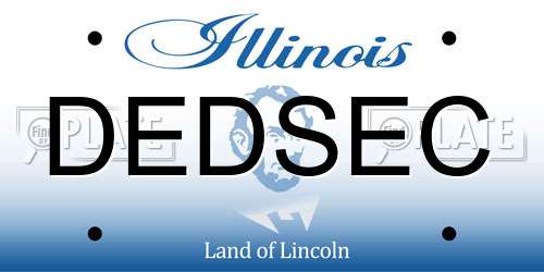 DEDSEC Illinois License Plate