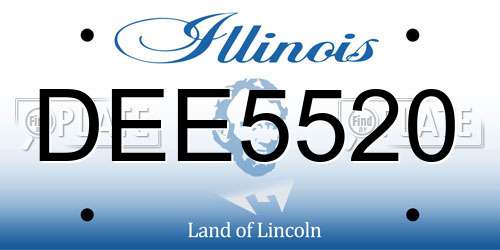 DEE5520 Illinois License Plate