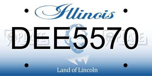 DEE5570 Illinois License Plate
