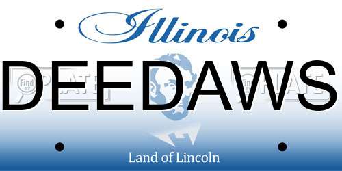 DEEDAWS Illinois License Plate
