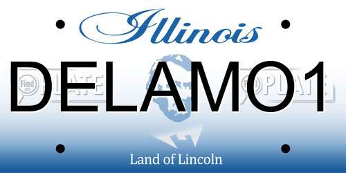 DELAMO1 Illinois License Plate