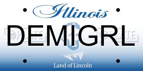 DEMIGRL Illinois License Plate