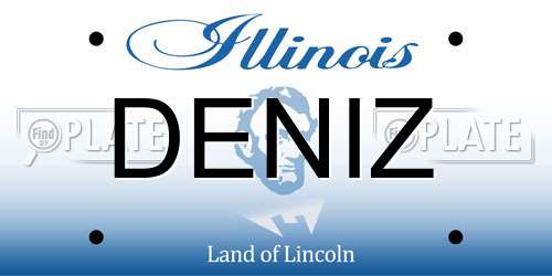 DENIZ Illinois License Plate
