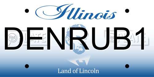 DENRUB1 Illinois License Plate