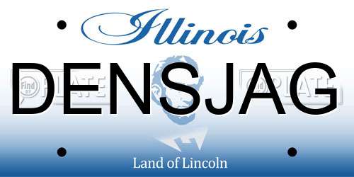 DENSJAG Illinois License Plate