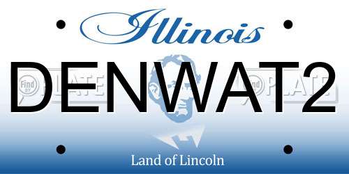 DENWAT2 Illinois License Plate