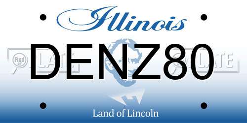 DENZ80 Illinois License Plate