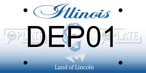 DEP01 Illinois License Plate