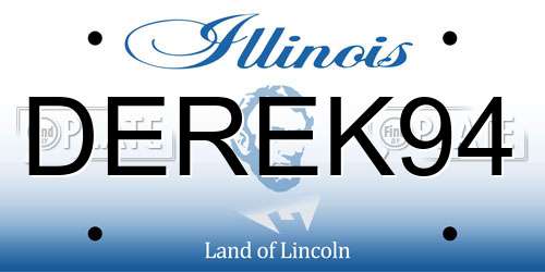 DEREK94 Illinois License Plate