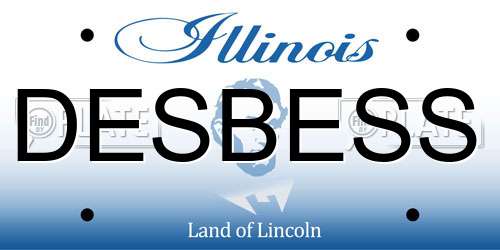 DESBESS Illinois License Plate