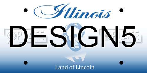 DESIGN5 Illinois License Plate