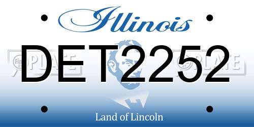 DET2252 Illinois License Plate