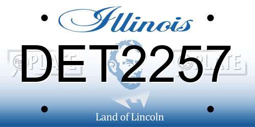 DET2257 Illinois License Plate