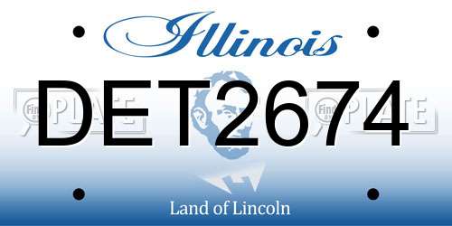 DET2674 Illinois License Plate