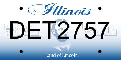 DET2757 Illinois License Plate