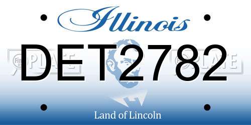 DET2782 Illinois License Plate