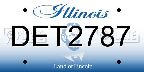 DET2787 Illinois License Plate