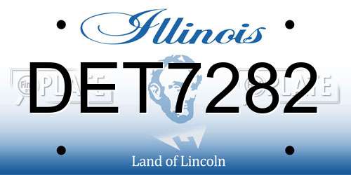 DET7282 Illinois License Plate
