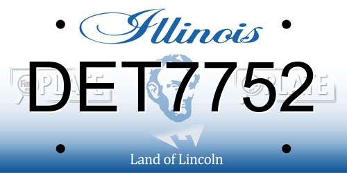 DET7752 Illinois License Plate
