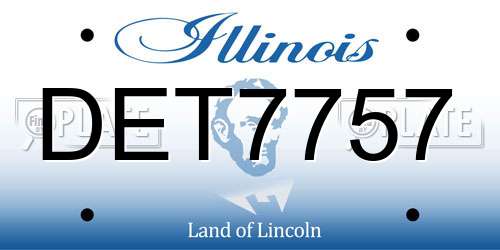 DET7757 Illinois License Plate