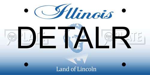 DETALR Illinois License Plate