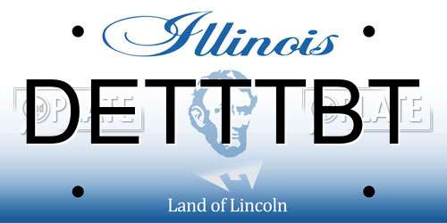 DETTTBT Illinois License Plate