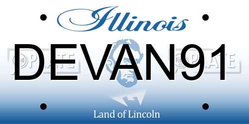 DEVAN91 Illinois License Plate