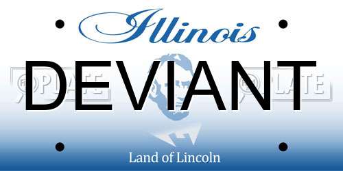 DEVIANT Illinois License Plate