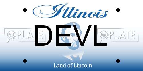 DEVL Illinois License Plate
