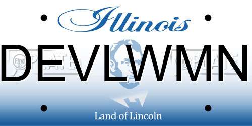 DEVLWMN Illinois License Plate