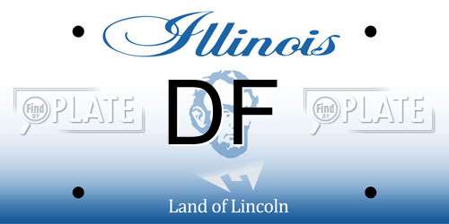 DF Illinois License Plate