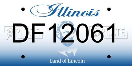 DF12061 Illinois License Plate