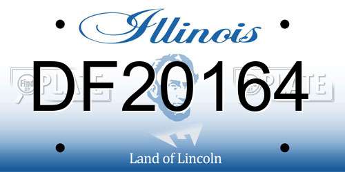 DF20164 Illinois License Plate